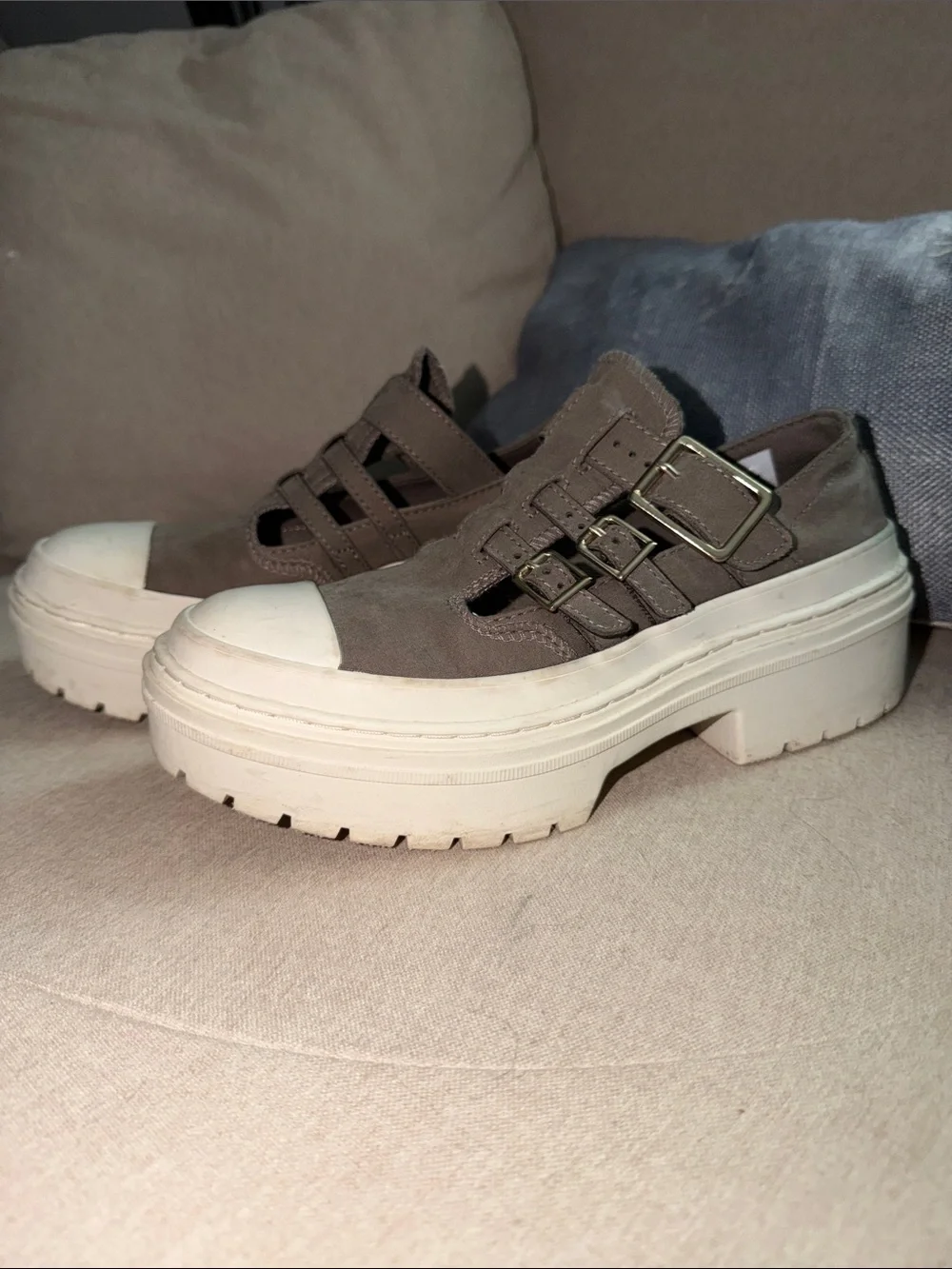 Converse Lugged Mary Jane Platform Triple Buckle